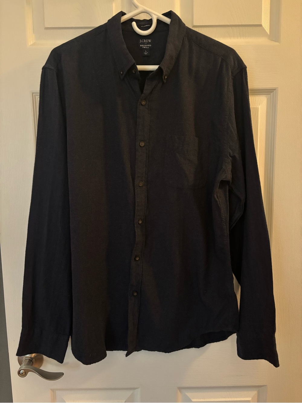 J. Crew Men's Navy Button-Down Shirt